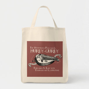 Hurdy-Gurdy dark grocery bag
