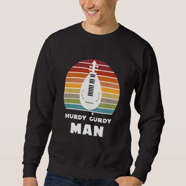 Hurdy Gurdy Medieval Instrument 1 Sweatshirt (Front)