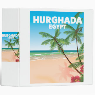 Hurghada Egypt travel poster Binder