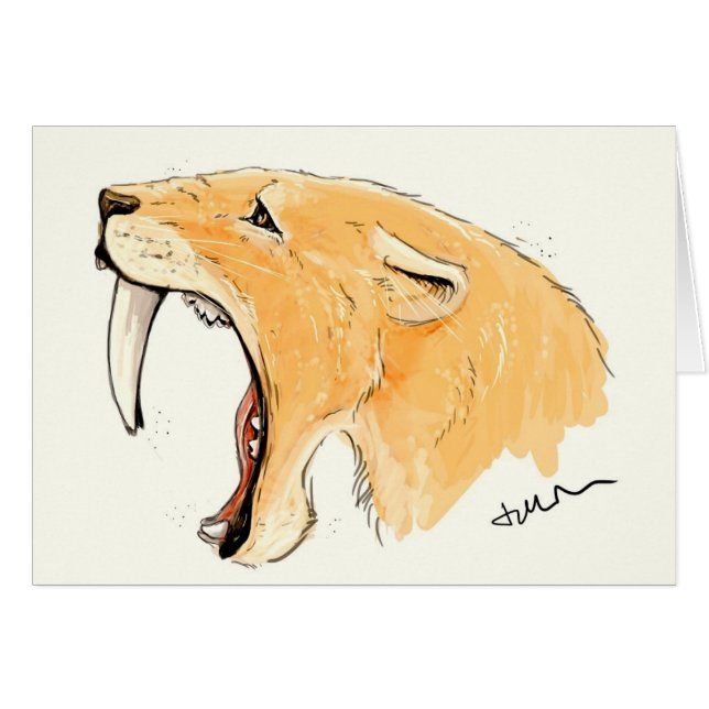 Hurlement de Smilodon (Devant horizontal)