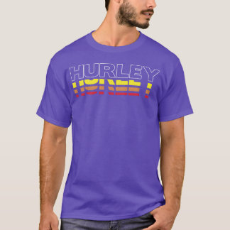 Hurley First Name Funny Vintage Sunset Hurley gift T-Shirt
