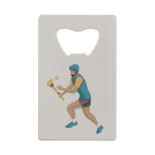 Hurling Credit Card Bottle Opener (Front)