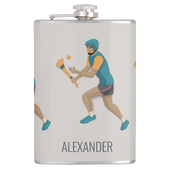 Hurling Hip Flask (Front)