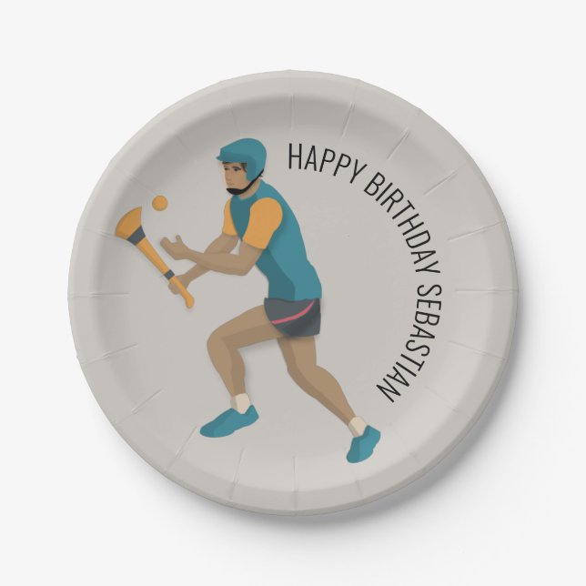 Hurling Paper Plate (Front)