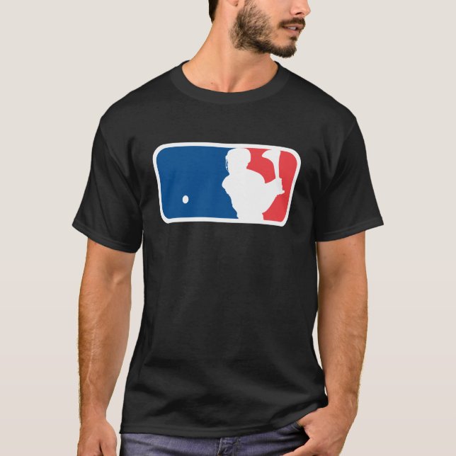 Hurling Parody Major League Style Logo T-Shirt (Front)