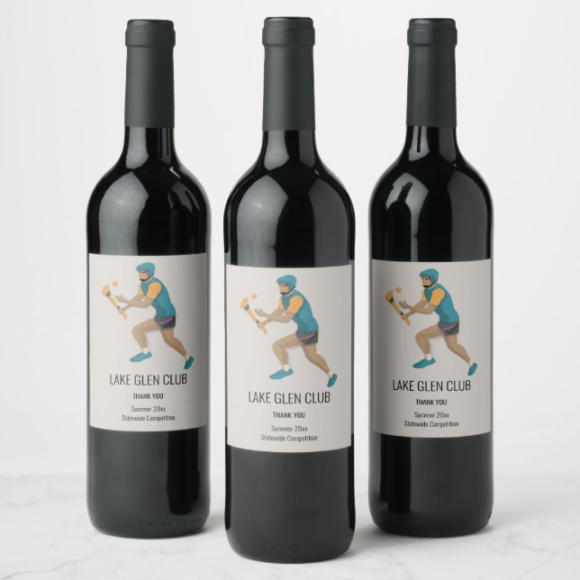 Hurling Wine Label (Bottles)