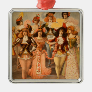 Hurly-Burly Extravaganza Theatre Poster Metal Ornament