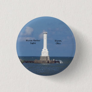 Huron Harbour Light button