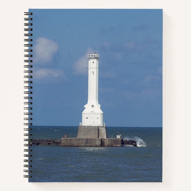 Huron Harbour Light notebook (Front)