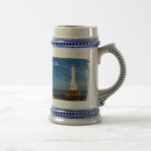 Huron lighthouse beer stein