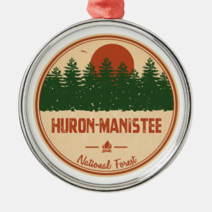 Huron-Manistee National Forest Metal Ornament