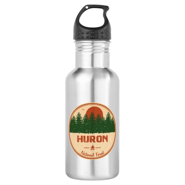 Huron National Forest 532 Ml Water Bottle (Front)