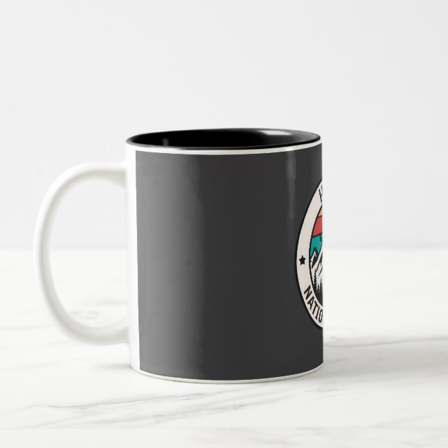 Huron national forest  Two-Tone coffee mug (Left)