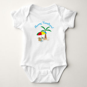 Hurray, vacation! baby bodysuit