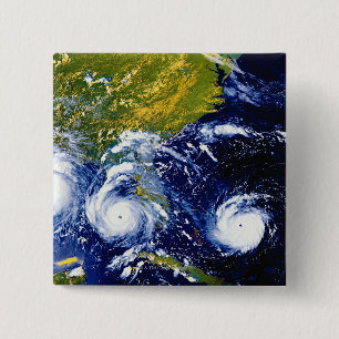 Hurricane Andrew 2 Inch Square Button