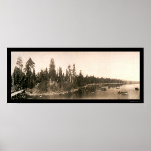 Hurricane Bay Tahoe Photo 1908 Poster