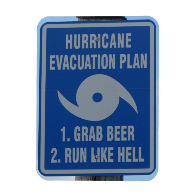 Hurricane Beer Plan Magnet (Vertical)