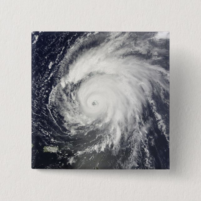 Hurricane Bill 2 Inch Square Button (Front)