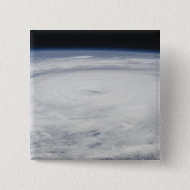 Hurricane Bill in the Atlantic Ocean 2 Inch Square Button (Front)