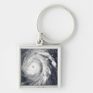 Hurricane Bill in the Atlantic Ocean Keychain