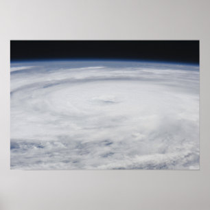 Hurricane Bill in the Atlantic Ocean Poster
