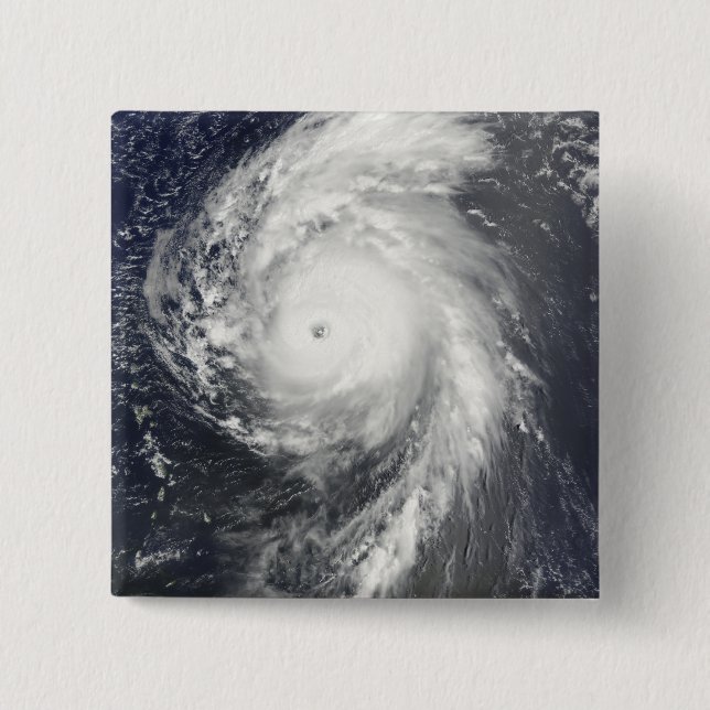 Hurricane Bill off the Lesser Antilles 2 Inch Square Button (Front)