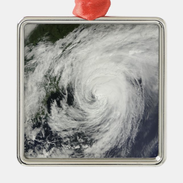 Hurricane Bill over Nova Scotia Metal Ornament (Front)