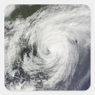 Hurricane Bill over Nova Scotia Square Sticker