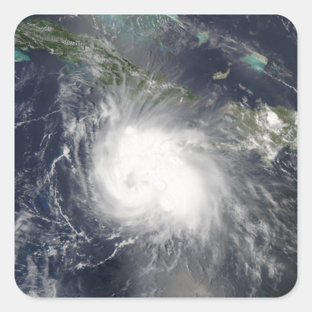 Hurricane Charley Square Sticker (Front)