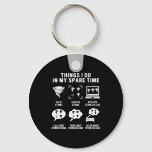 Hurricane Chasing Chaser Tornado Hunter Meteorolog Keychain