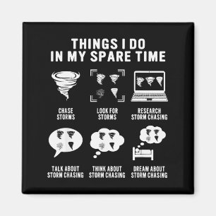 Hurricane Chasing Chaser Tornado Hunter Meteorolog Magnet