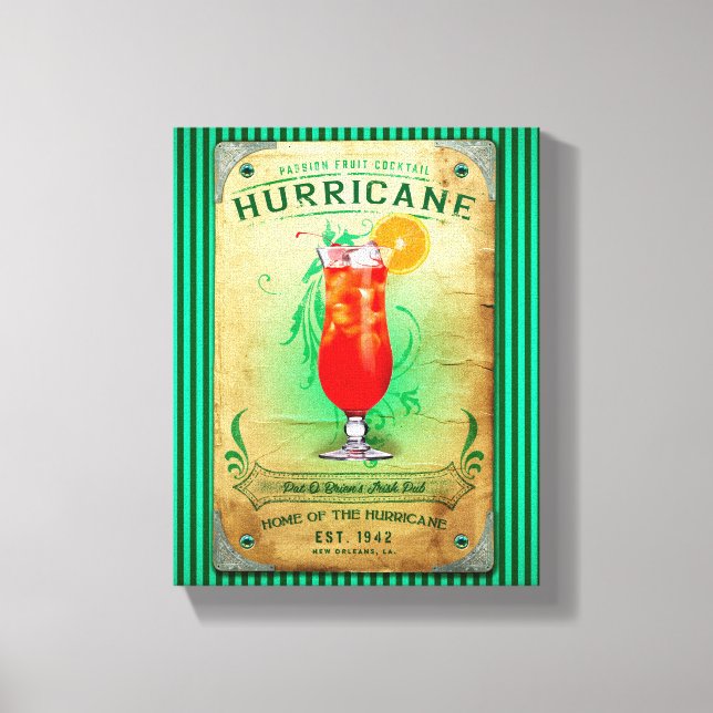 Hurricane Cocktail Canvas Print (Front)