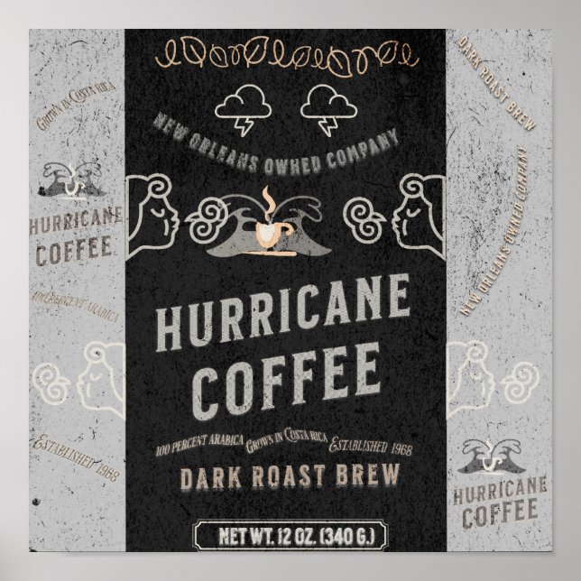 Hurricane Coffee: A New Orleans Blend     Poster (Front)