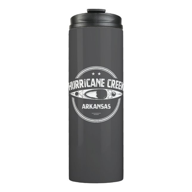 Hurricane Creek Arkansas Kayaking Thermal Tumbler (Front)