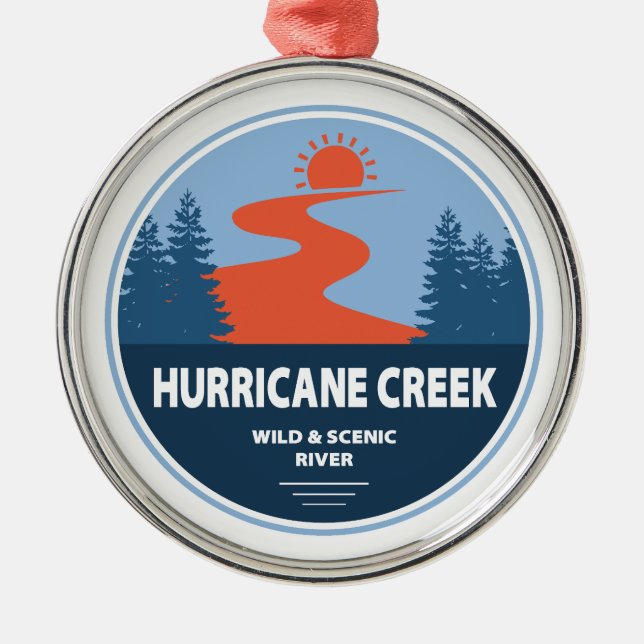 Hurricane Creek Wild And Scenic River Arkansas Metal Ornament (Front)