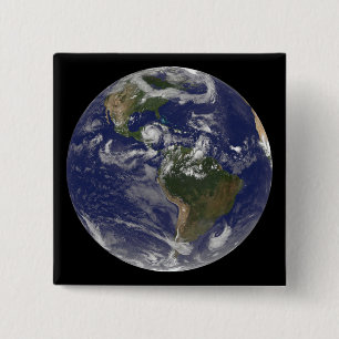 Hurricane Dean Approaches Yucatan Peninsula 2 Inch Square Button