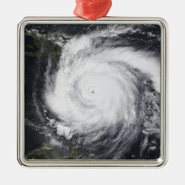 Hurricane Dean in the Atlantic and Carribbean Metal Ornament (Front)
