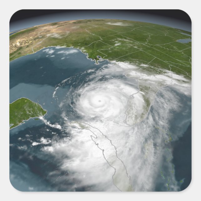Hurricane Dennis 3 Square Sticker (Front)