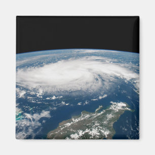 Hurricane Dorian Over The Atlantic Ocean. Magnet