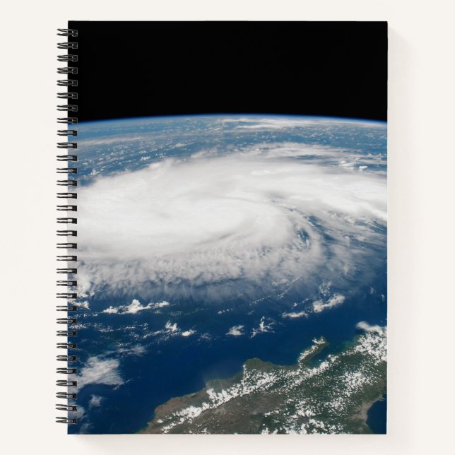 Hurricane Dorian Over The Atlantic Ocean. Notebook (Front)