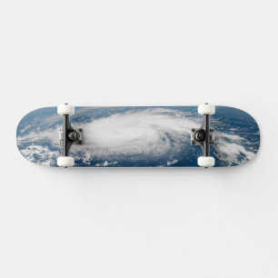 Hurricane Dorian Over The Atlantic Ocean. Skateboard