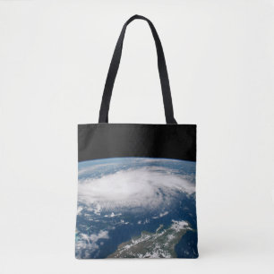 Hurricane Dorian Over The Atlantic Ocean. Tote Bag