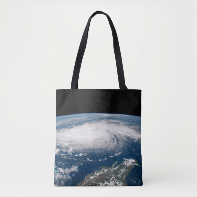 Hurricane Dorian Over The Atlantic Ocean. Tote Bag (Front)