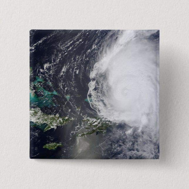 Hurricane Earl 2 2 Inch Square Button (Front)