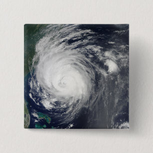 Hurricane Earl grazing the North Carolina coast 2 Inch Square Button