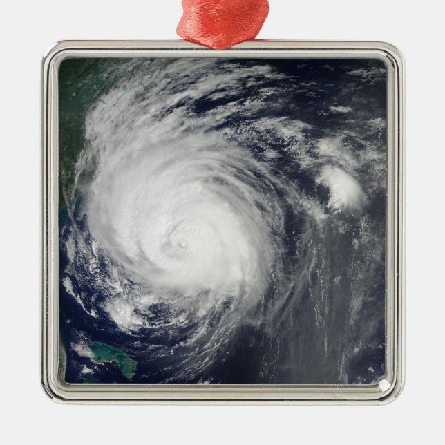 Hurricane Earl grazing the North Carolina coast Metal Ornament (Front)