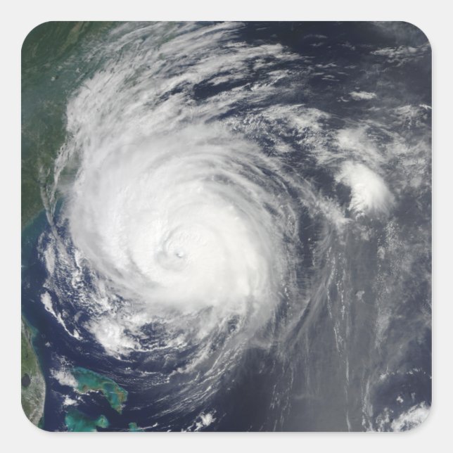 Hurricane Earl grazing the North Carolina coast Square Sticker (Front)