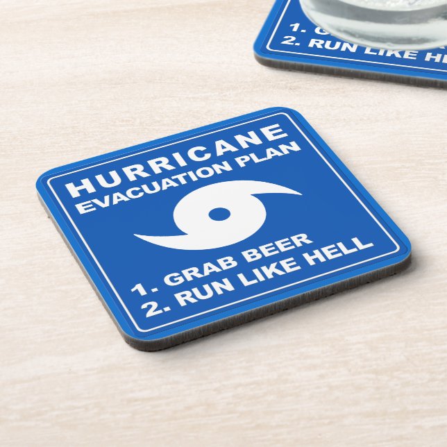 Hurricane Evacuation Plan ;-) Coaster (Left Side)