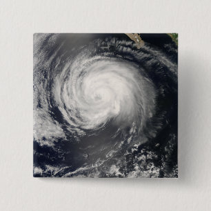 Hurricane Fausto 2 Inch Square Button