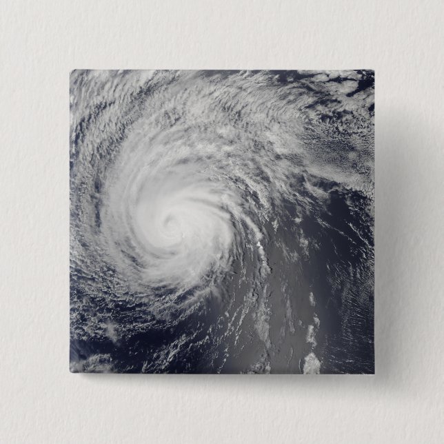 Hurricane Felicia 2 Inch Square Button (Front)